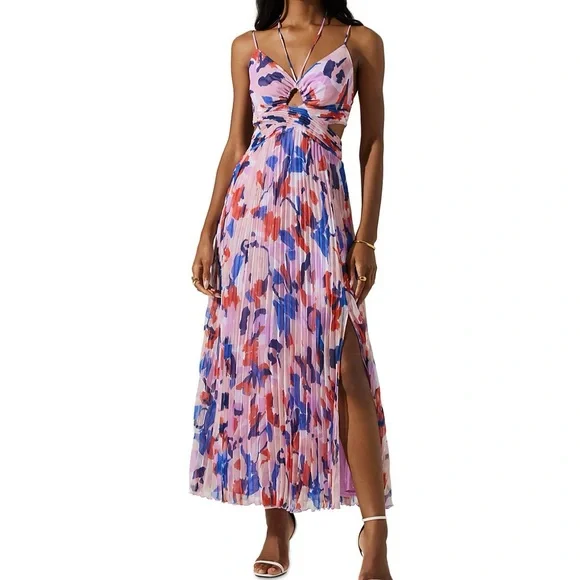 chinese dress ladies Parisa Strapless Maxi Dress in White Floral Tigerlily – Significant Other main image 1